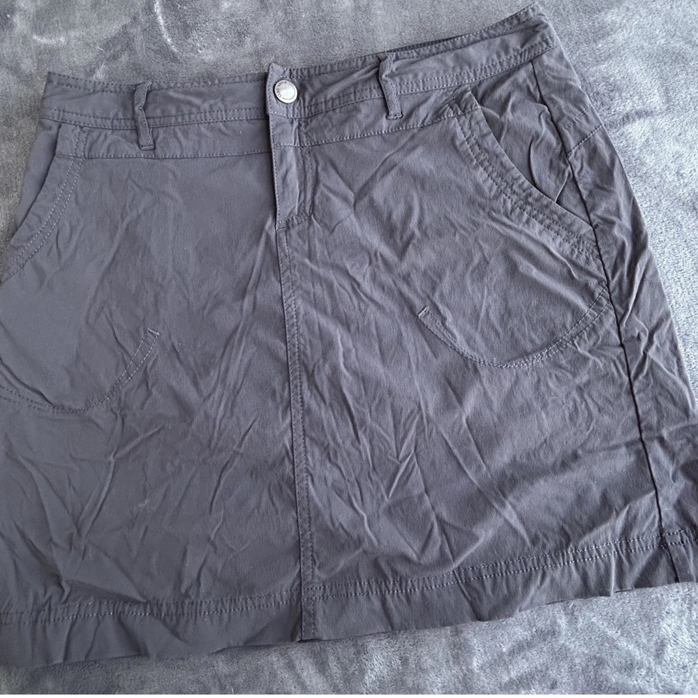 Gray Casual Skort